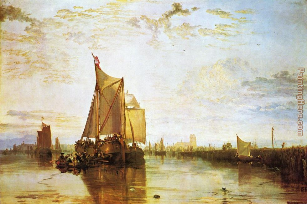 Dort the Dort Packet Boat from Rotterdam Bacalmed painting - Joseph Mallord William Turner Dort the Dort Packet Boat from Rotterdam Bacalmed art painting